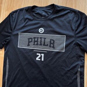 Philadelphia 76ers NBA Joel Embiid Performance Tee T Shirt- Men’s Medium